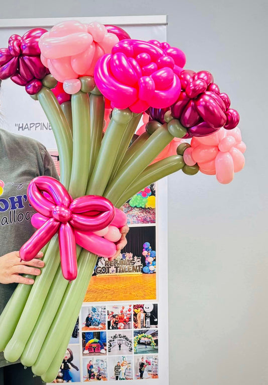 Rose balloon bouquet