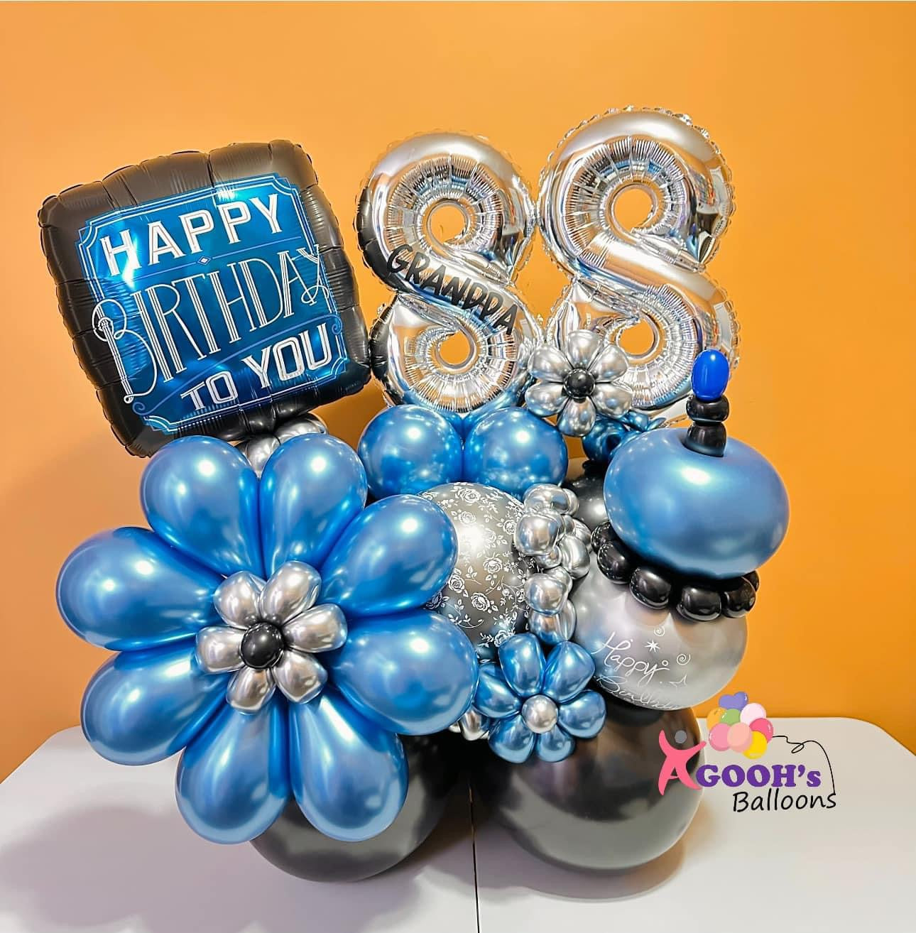 Flower happy birthday table top
