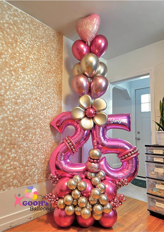 Happy Birthday Flower De Luxe