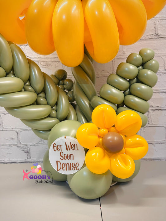 Sunflower table centrepiece