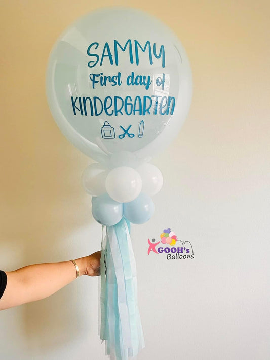 First day of kindergarten balloon wand