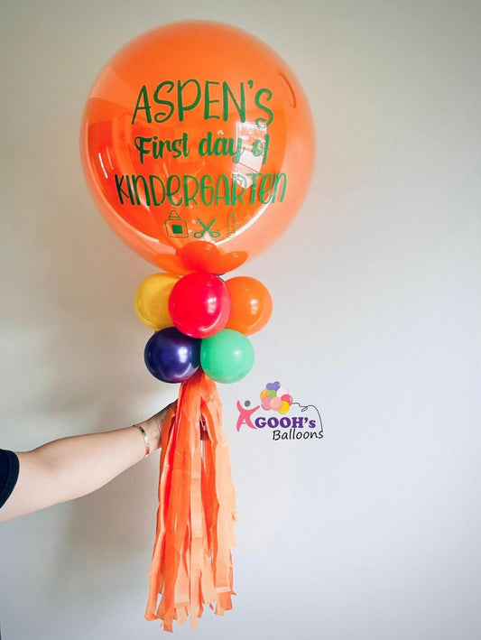 First day of kindergarten balloon wand