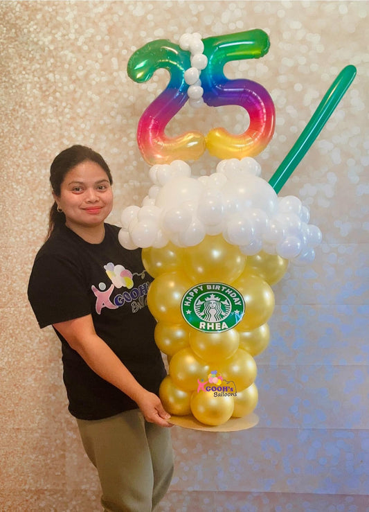 Fraffy birthday balloon art