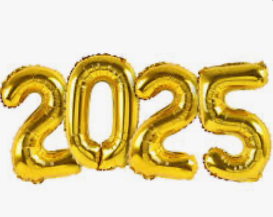 2025 Foil Number Balloons