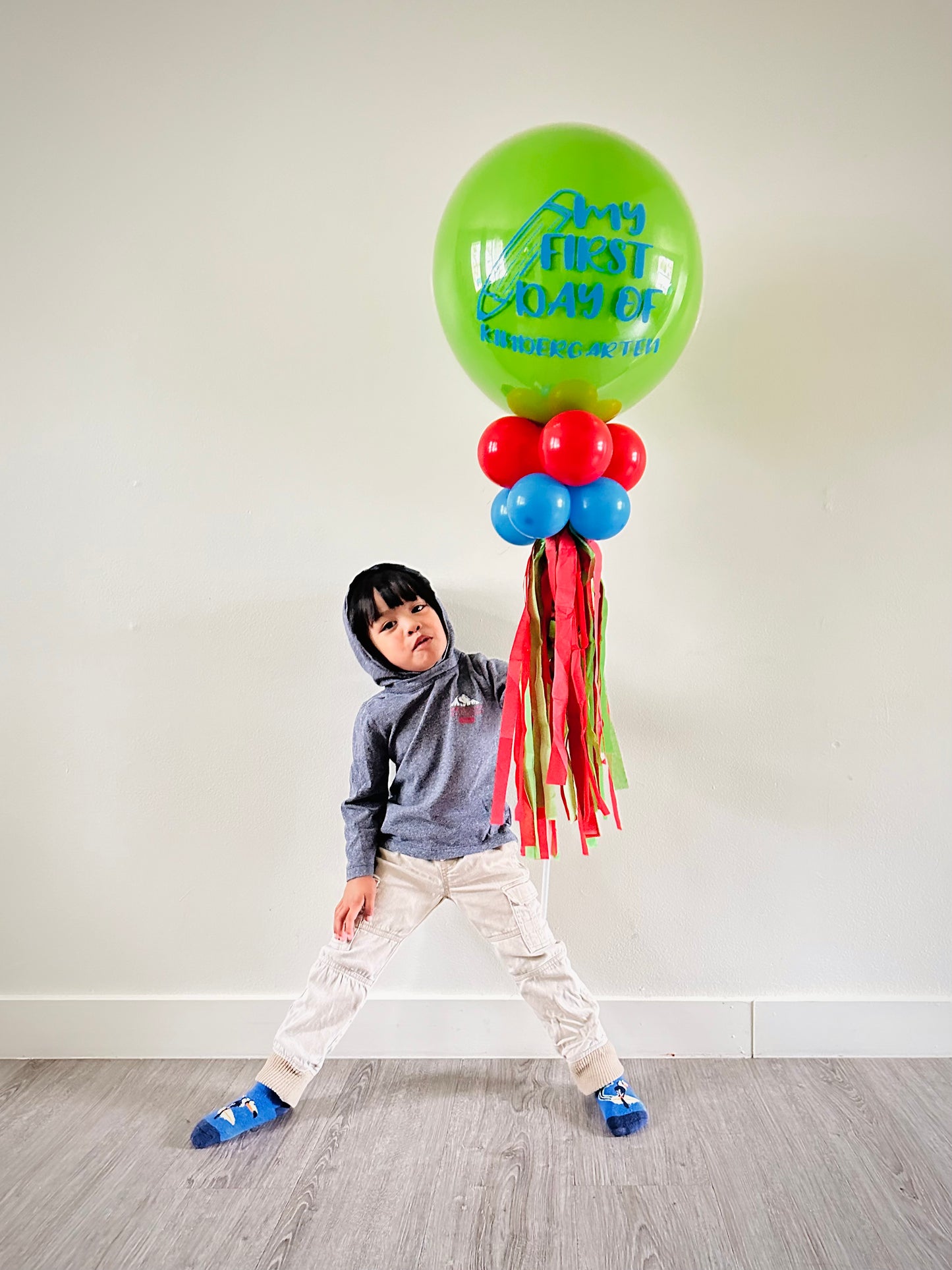 My First day of Pre- K balloon wand