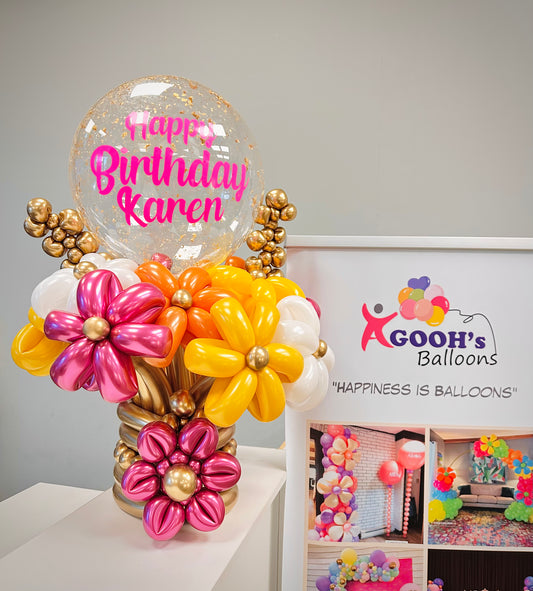 Flower Bubble balloon bouquet