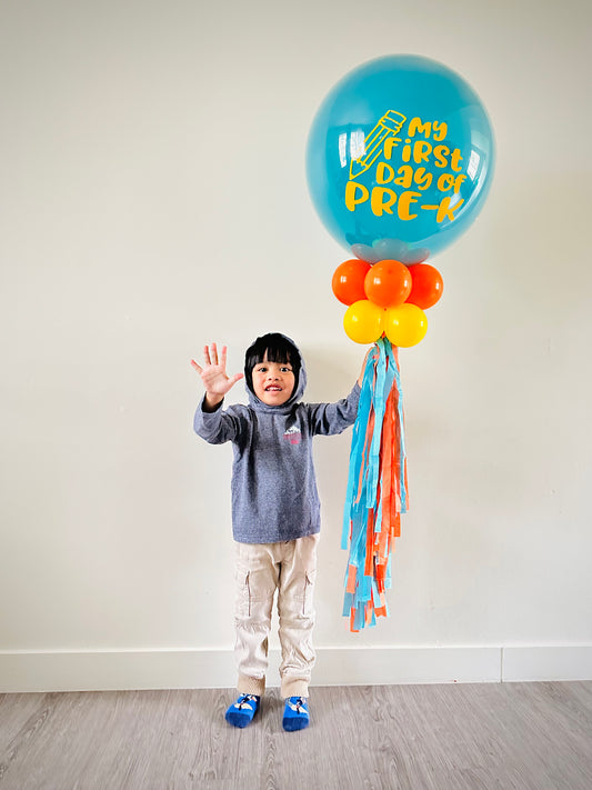 My First day of Pre- K balloon wand