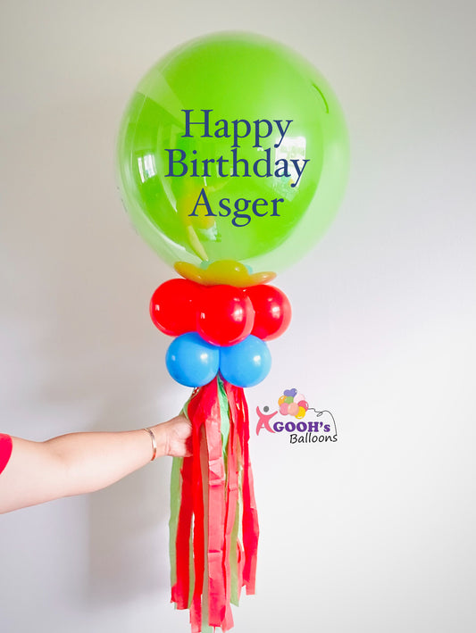 Happy birthday balloon wand