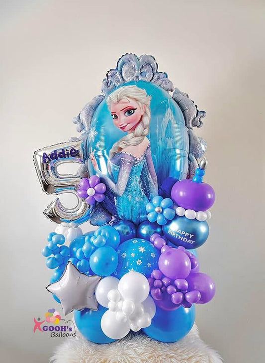 Elsa balloon bouquet