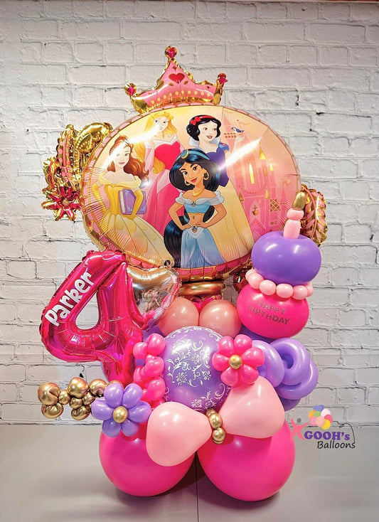 Disney princess balloon bouquet