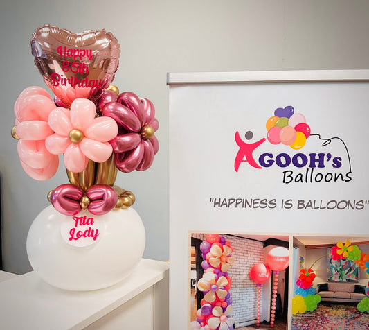 Balloon flower in a vase