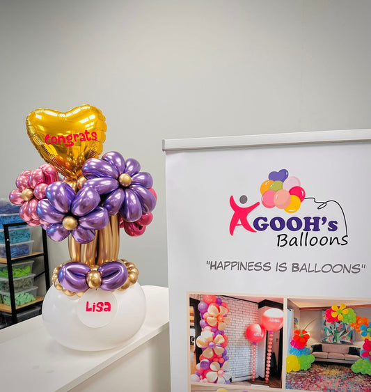 Balloon flower in a vase