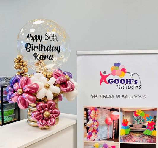 Flower Bubble balloon bouquet
