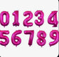 32 Inch Two  Foil Numbers