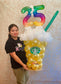 Fraffy birthday balloon art