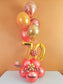 Happy birthday small foil number table top