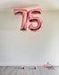 32 Inch Two  Foil Numbers