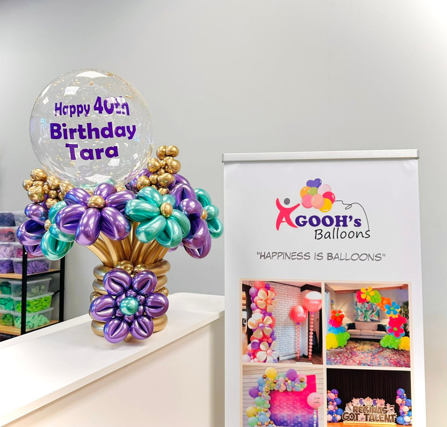 Flower Bubble balloon bouquet